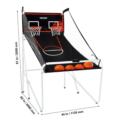 Foldable Arcade Game 2 Player Indoor Basketball Game