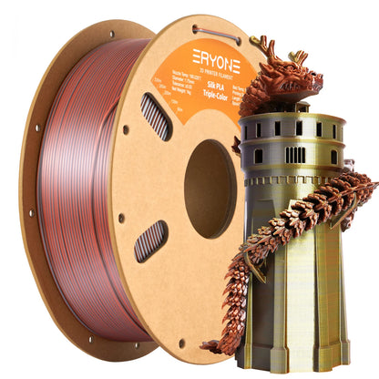 Triple Color Silk PLA Premium Filament 3D Print color filament