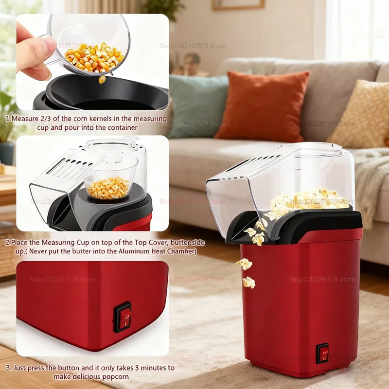 Premium Electric Hot Air Popcorn Maker