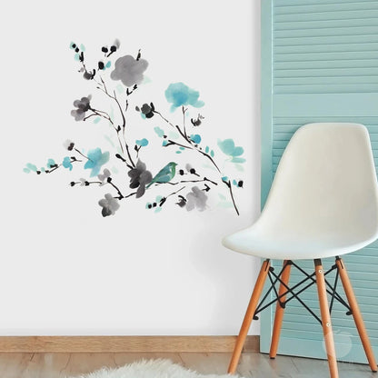 Plum Peach Blossom Wall Stickers For Decoration Room Decor