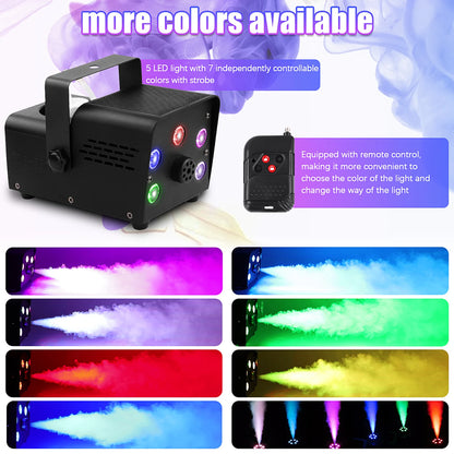 500W Fog Machine, Wireless with Remote Control
