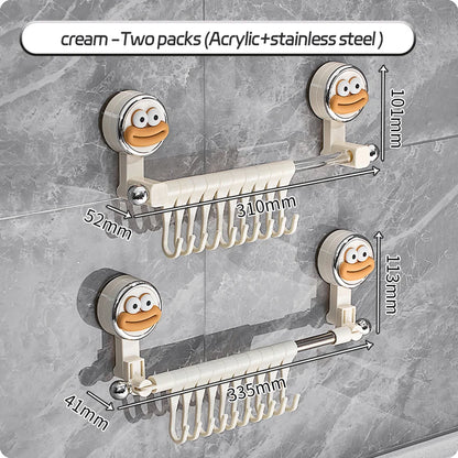 Wall Mounted Towel Bar Storage Rack