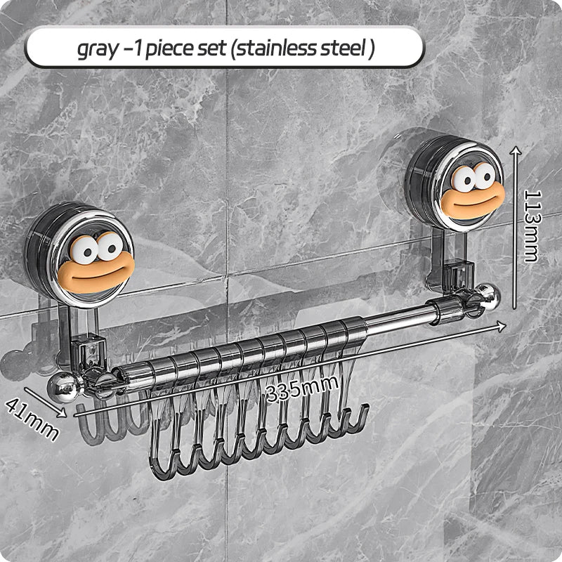 Wall Mounted Towel Bar Storage Rack