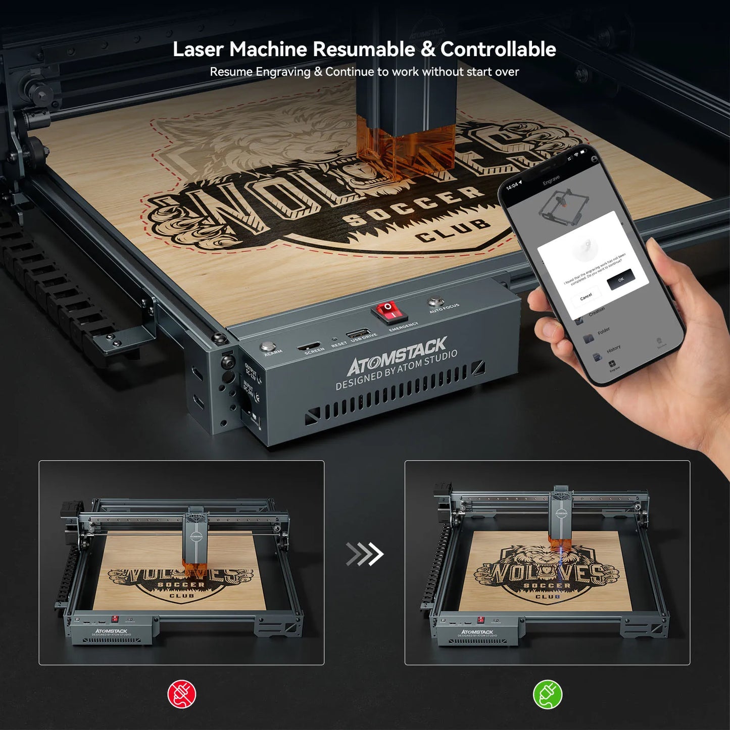 Atomstack A20 Pro V2 Laser Engraver Quad-Laser