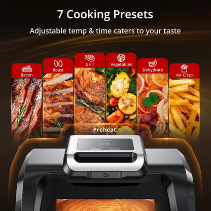 7-in-1 Smokeless Indoor Electric Air Grill Fryer