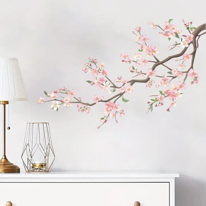 Plum Peach Blossom Wall Stickers For Decoration Room Decor
