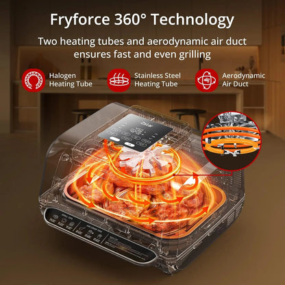 7-in-1 Smokeless Indoor Electric Air Grill Fryer