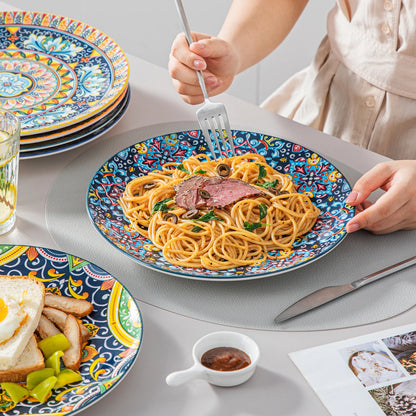 Ceramic Dinnerware Set Bohemian Style For 6