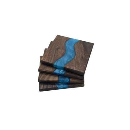 Wood Coaster Set