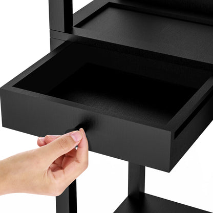 67" Column Floor Lamp with Shelves, USB Ports