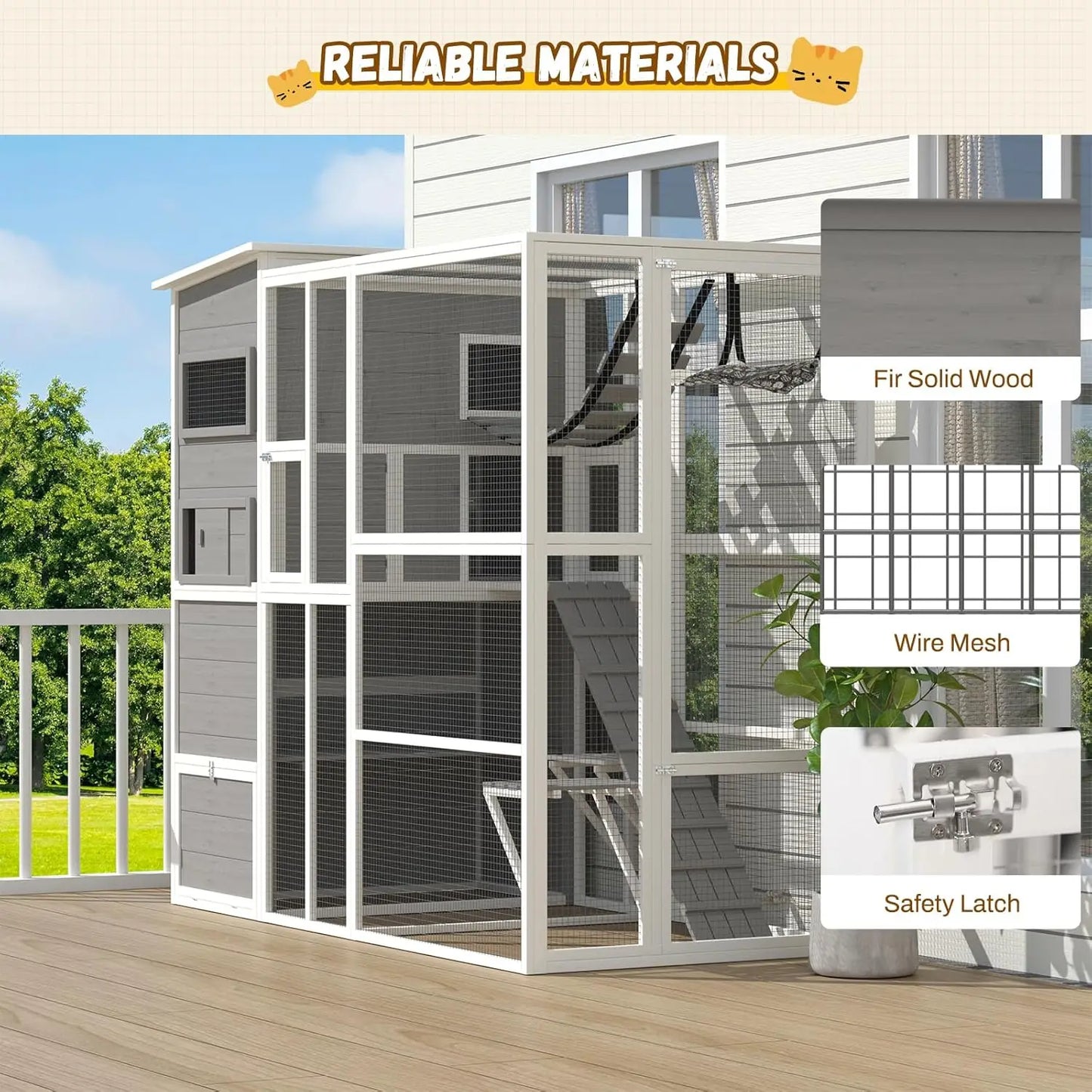 4-Tier Cat Enclosure