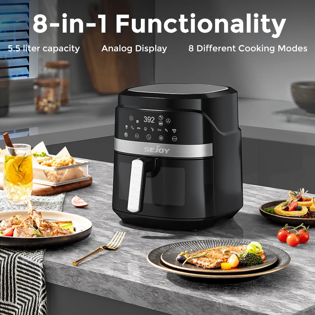 Air fryer 8-in-1,6L Electric Hot fryer