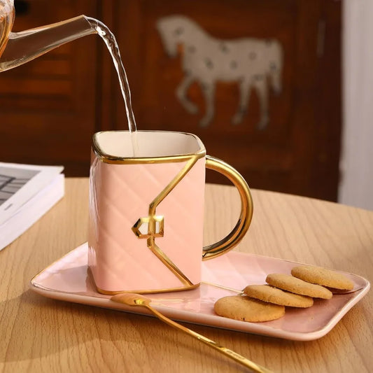 Handbag Shaped Mug Set