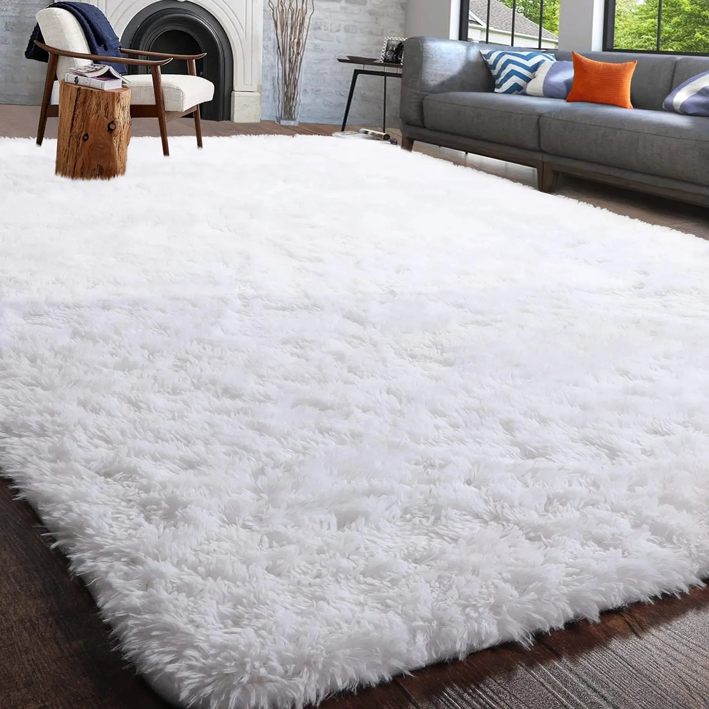 Fuzzy Area Non Slip Rugs