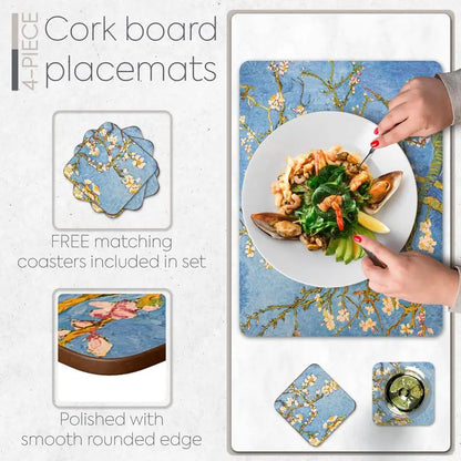 Van Gough Blue Placemats