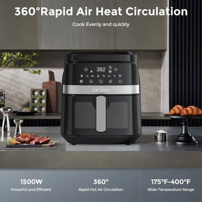 Air fryer 8-in-1,6L Electric Hot fryer