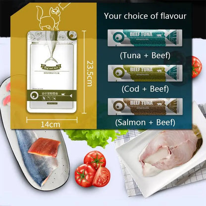 Cat Snacks with Protein DHA, Make Hair Beautiful