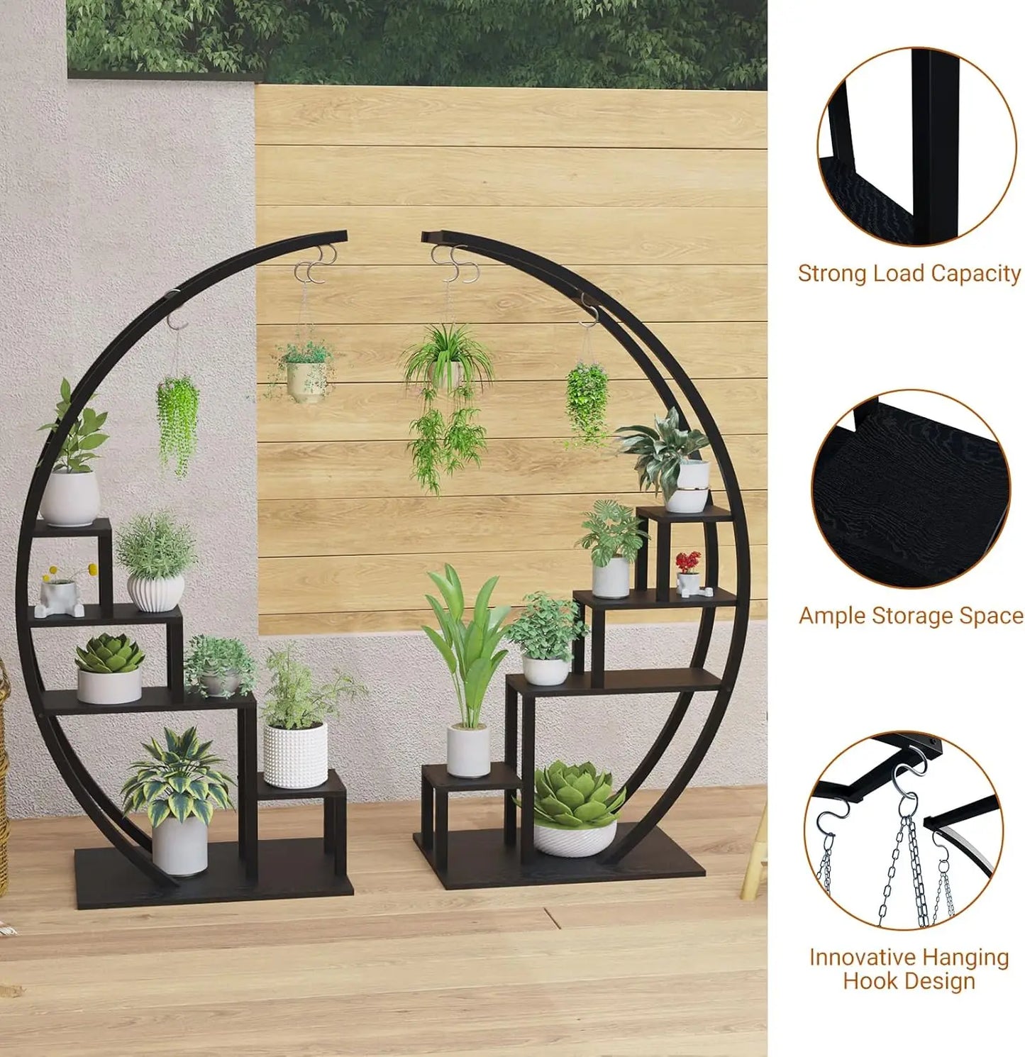 2pcs Metal Plant Stand