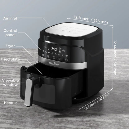 Air fryer 8-in-1,6L Electric Hot fryer