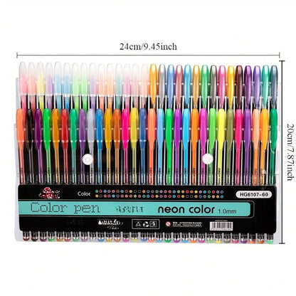 48-Color Sparkle Gel Pen Set