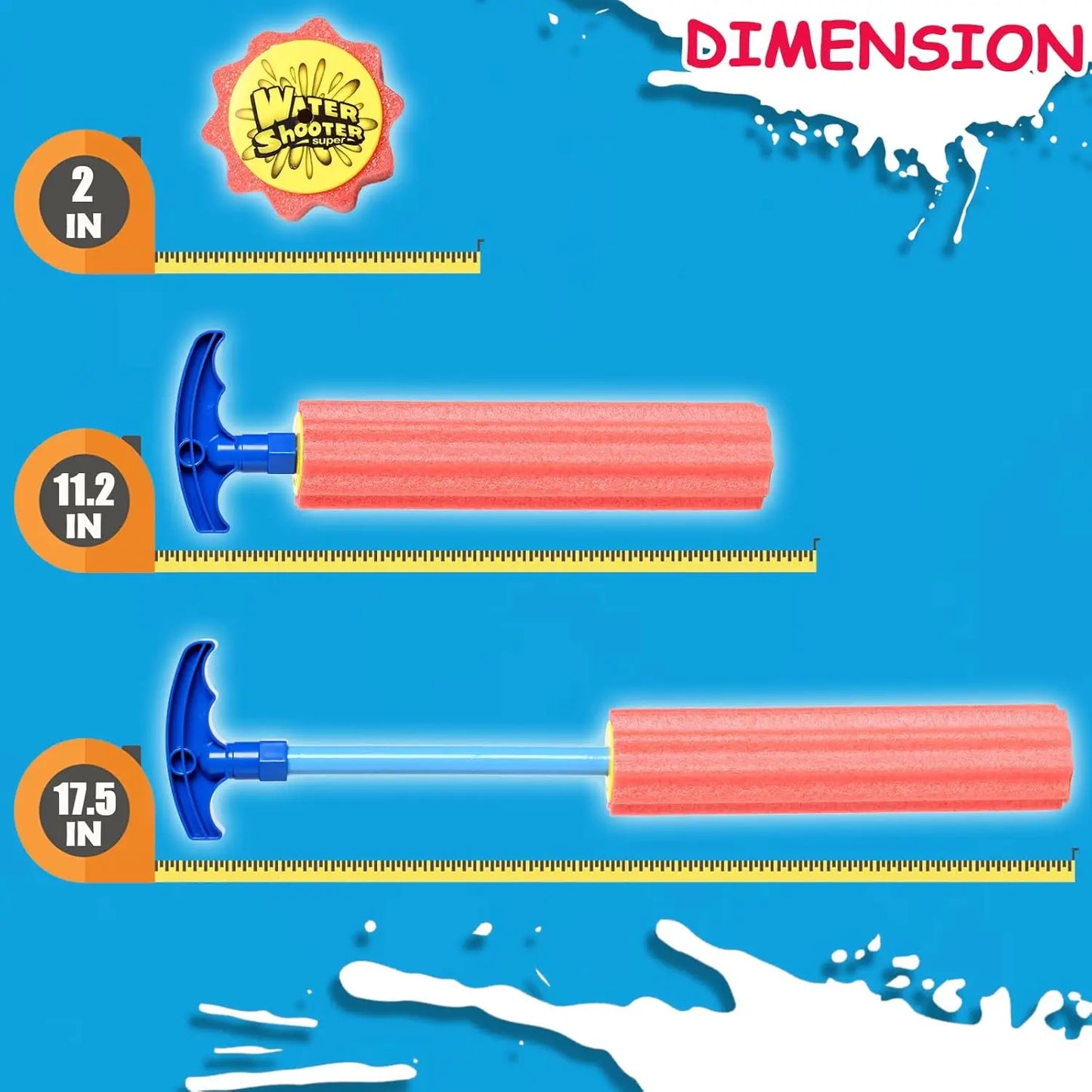 6-Pack Foam Squirt Guns