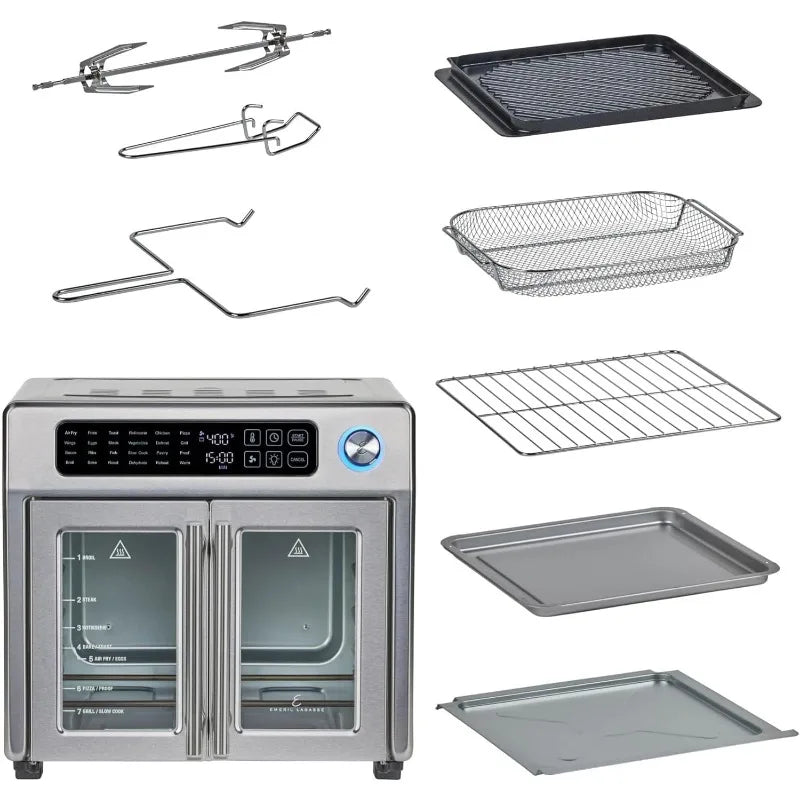 Extra Large French Door Air Fryer Toaster Oven Combo
