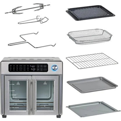 Extra Large French Door Air Fryer Toaster Oven Combo