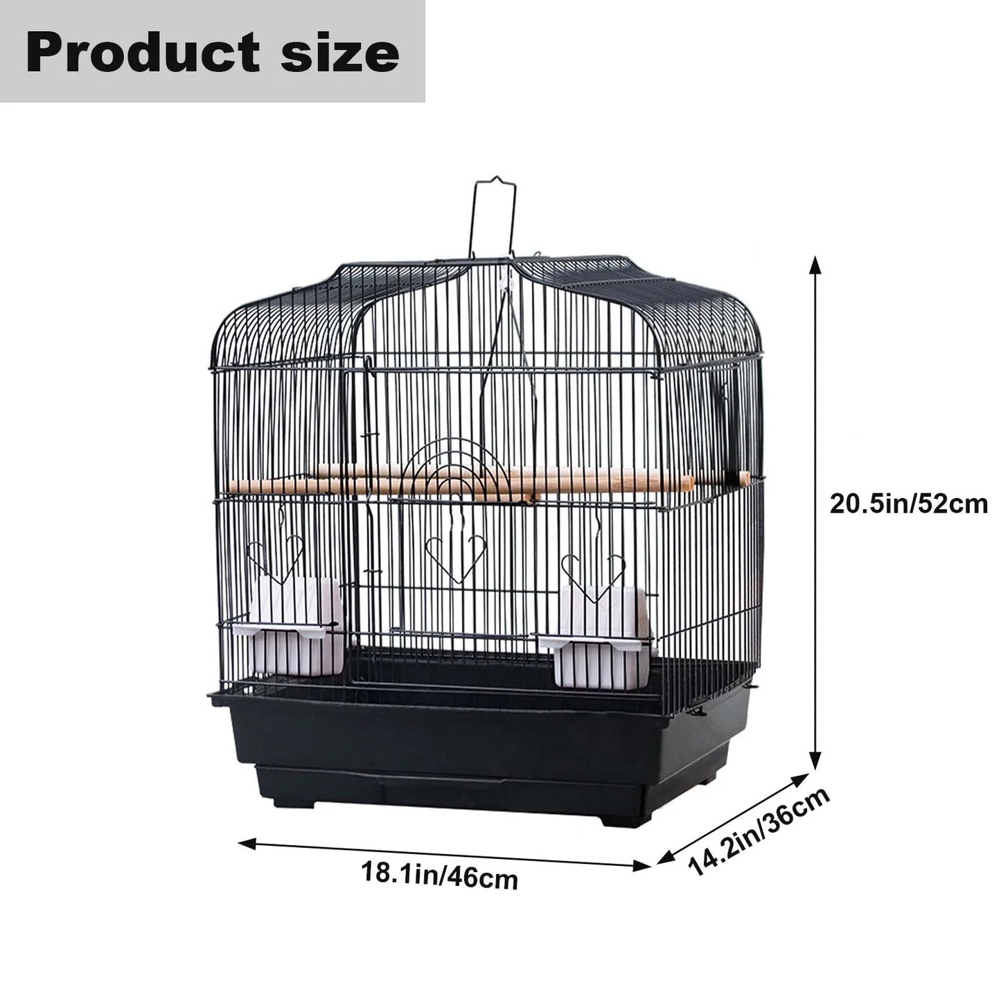 Bird Travel Carrier Cage With Handle