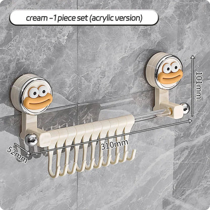 Wall Mounted Towel Bar Storage Rack