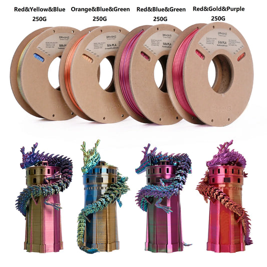 Triple Color Silk PLA Premium Filament 3D Print color filament