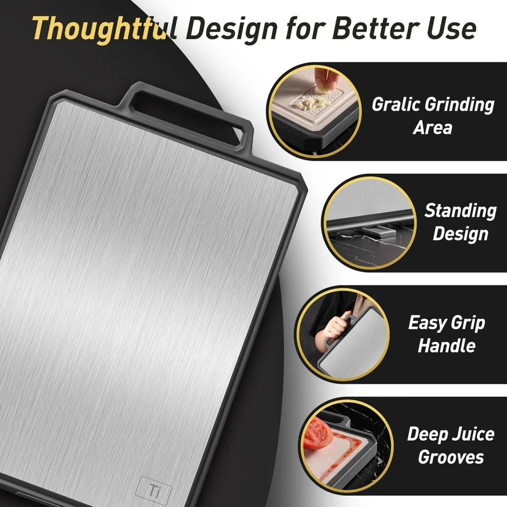 Titanium Cutting Boards for Kitchen Non Toxic