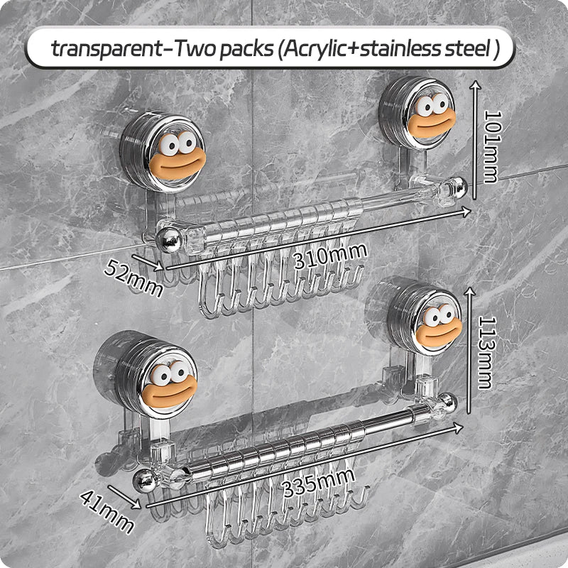 Wall Mounted Towel Bar Storage Rack