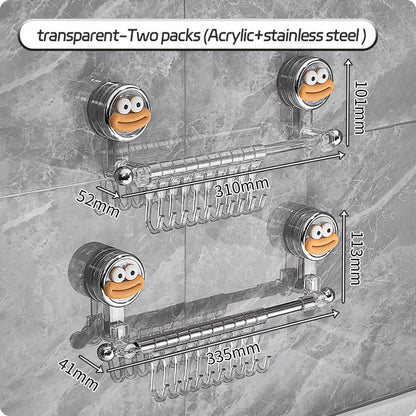 Wall Mounted Towel Bar Storage Rack