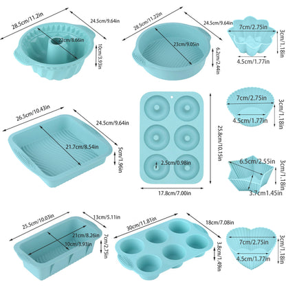 30Pcs Silicone Heat Resistant Non-Stick Kitchen Bakeware