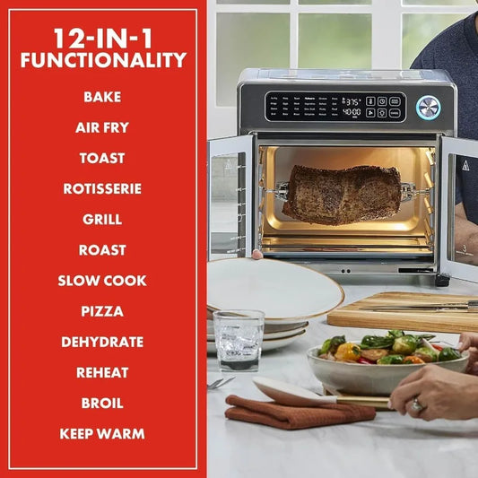 Extra Large French Door Air Fryer Toaster Oven Combo