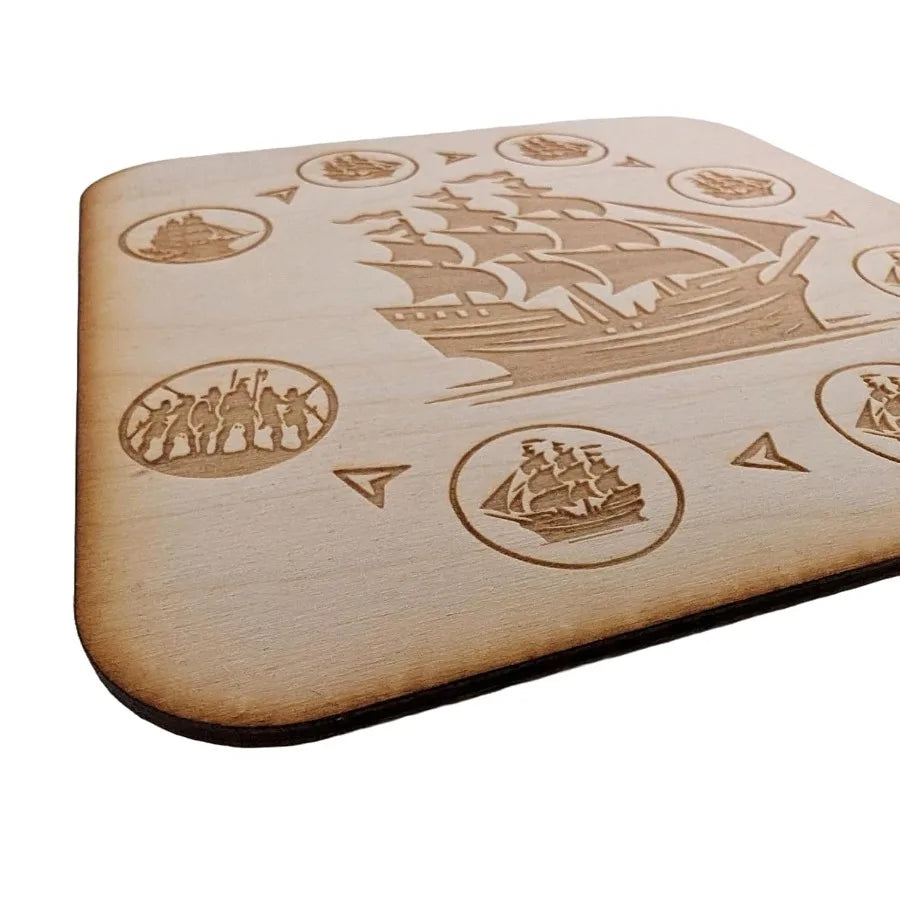 Natural Wood Tiles for Settlers of Catan Board Game