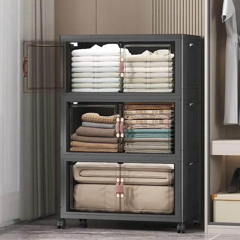 Stackable Storage Bins with Lids