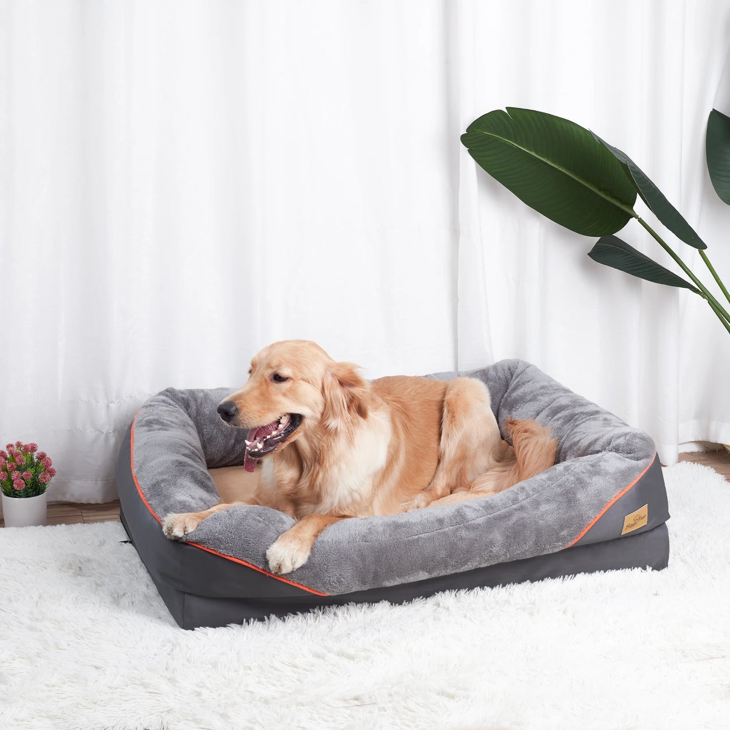 Large Dog Bed Comfortable, with Removable Washable Cover
