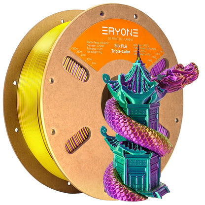Triple Color Silk PLA Premium Filament 3D Print color filament