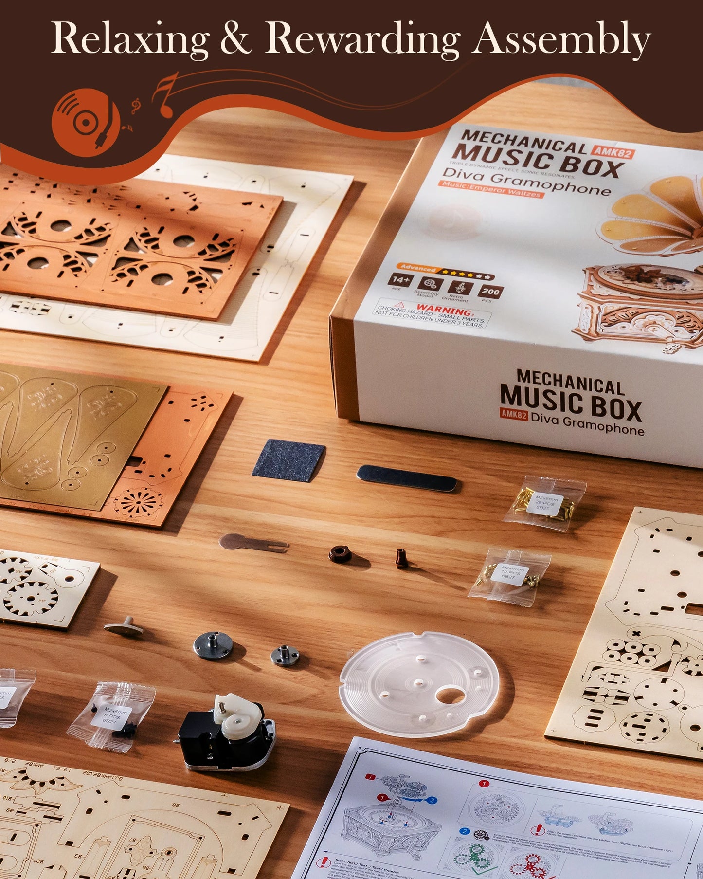 Gramophone 3D Wooden Puzzle