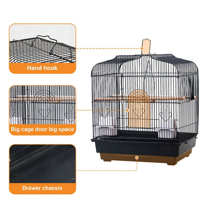 Bird Travel Carrier Cage With Handle