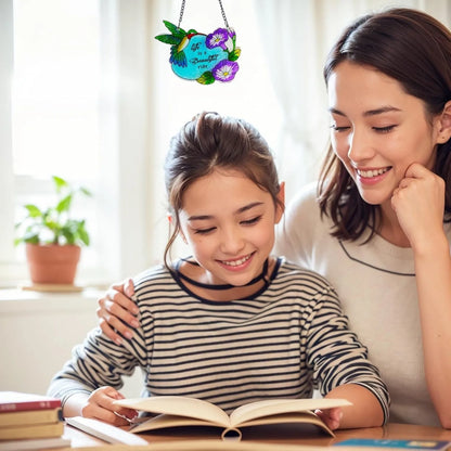 Stained Glass Hummingbird Suncatcher