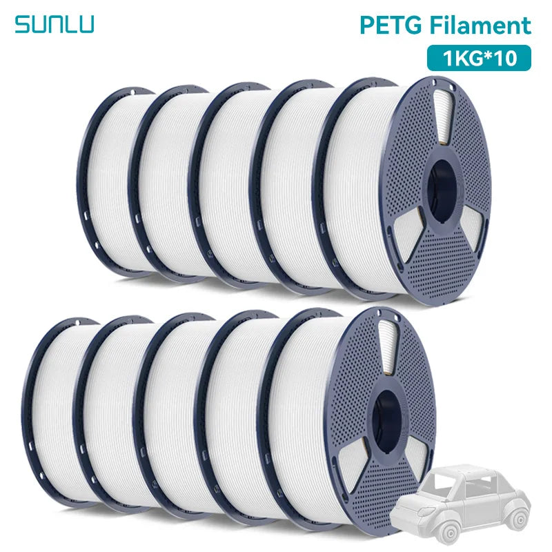 10 Rolls 3D Filament 1KG/roll 1.75mm For 3D Printing