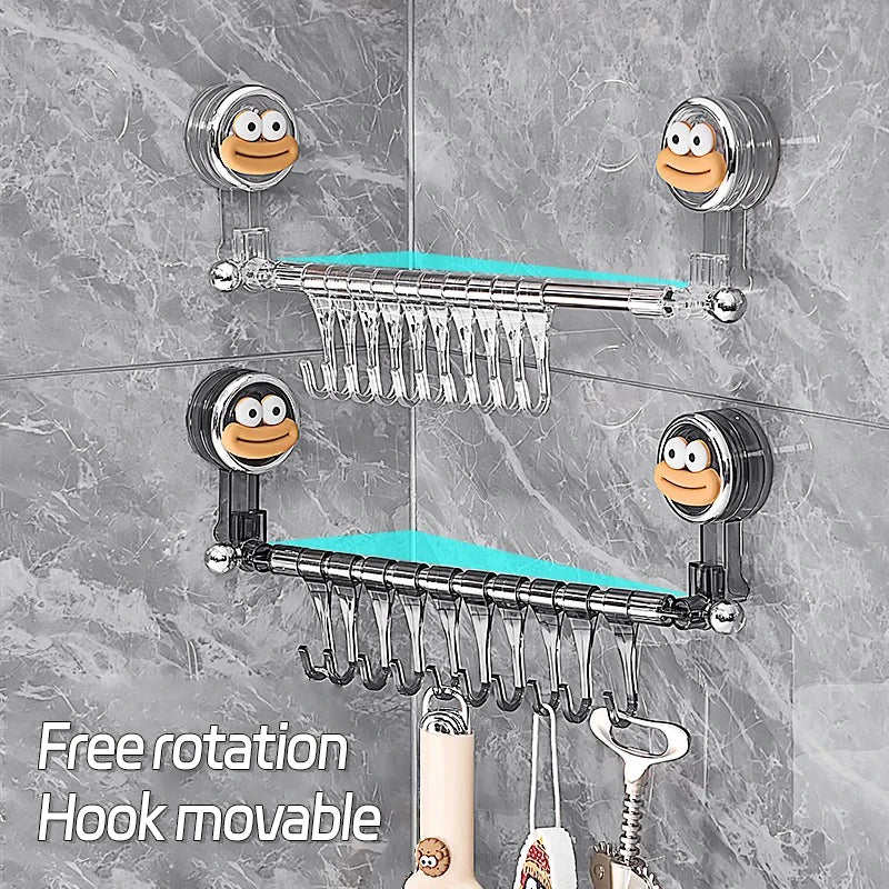 Wall Mounted Towel Bar Storage Rack