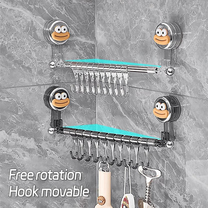 Wall Mounted Towel Bar Storage Rack