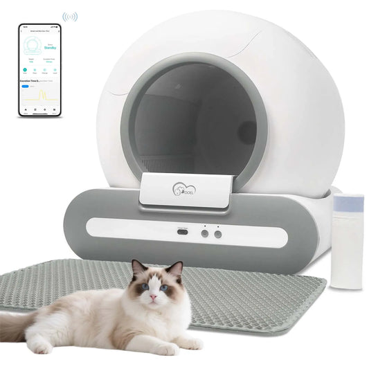 Self-Cleaning Cat Litter Box with App Control