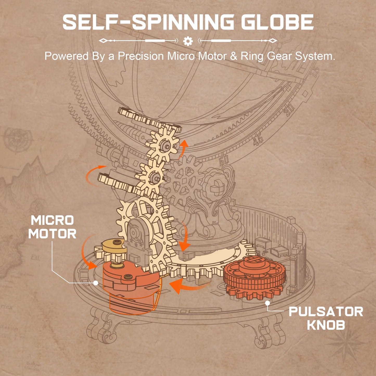 Globe 3D Wooden Puzzle