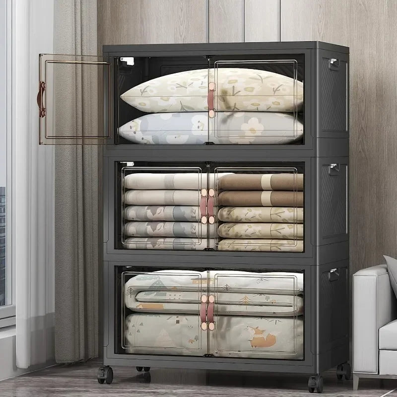 Stackable Storage Bins with Lids