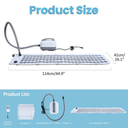 Bubble Bath Mat With Adjustable Bubble Settings