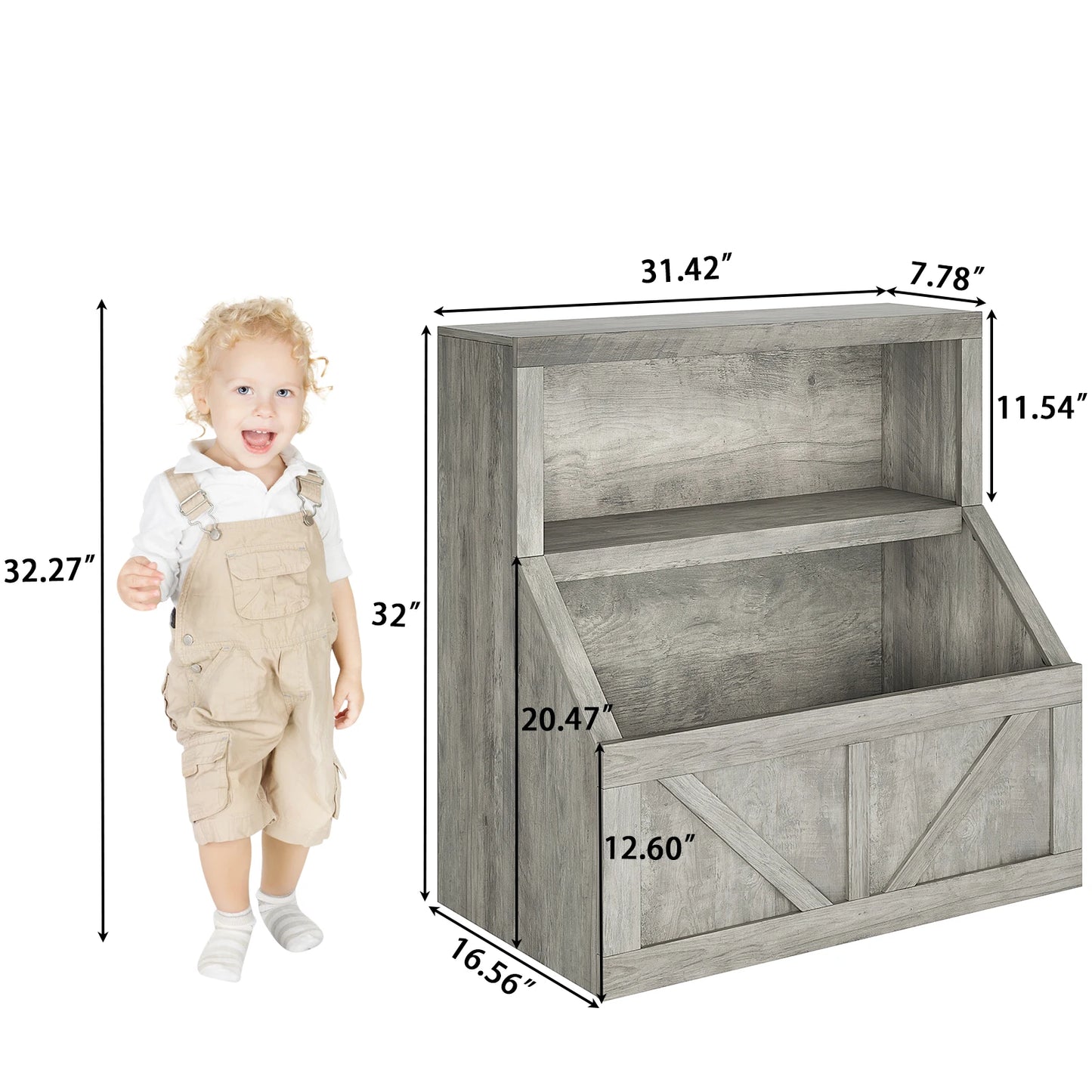 Bookshelf and Toy Storage